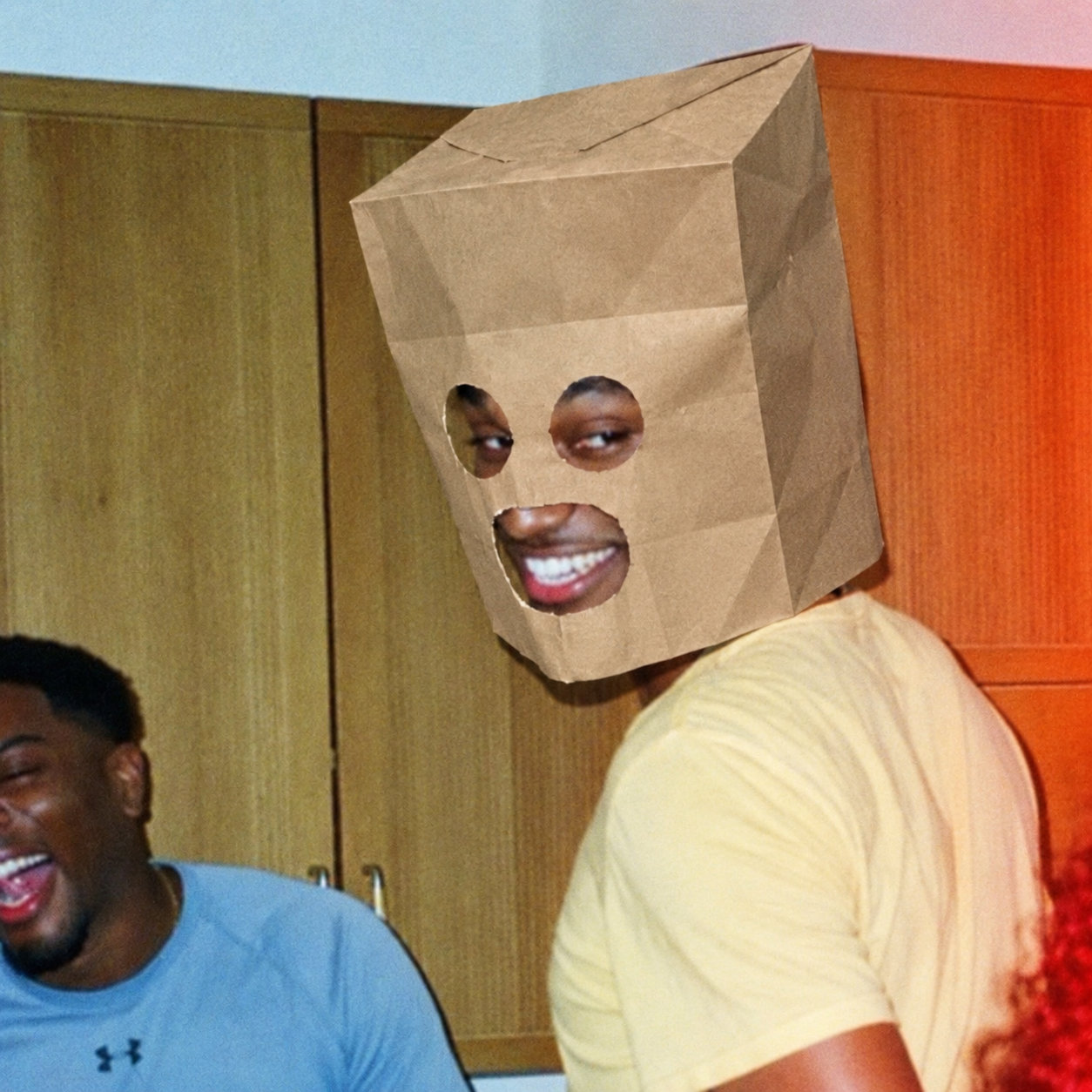 The Anonymous Ansem meme: a smiling face behind a paper bag